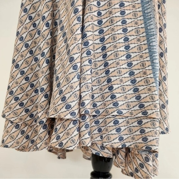 Women’s Free People Wrap Skirt Geometric Mylticolored MIDI Boho Calm 6 - Picture 5 of 9